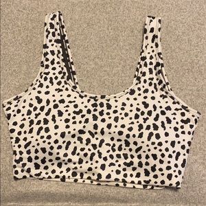 White Leopard Balance Athletica Bra
